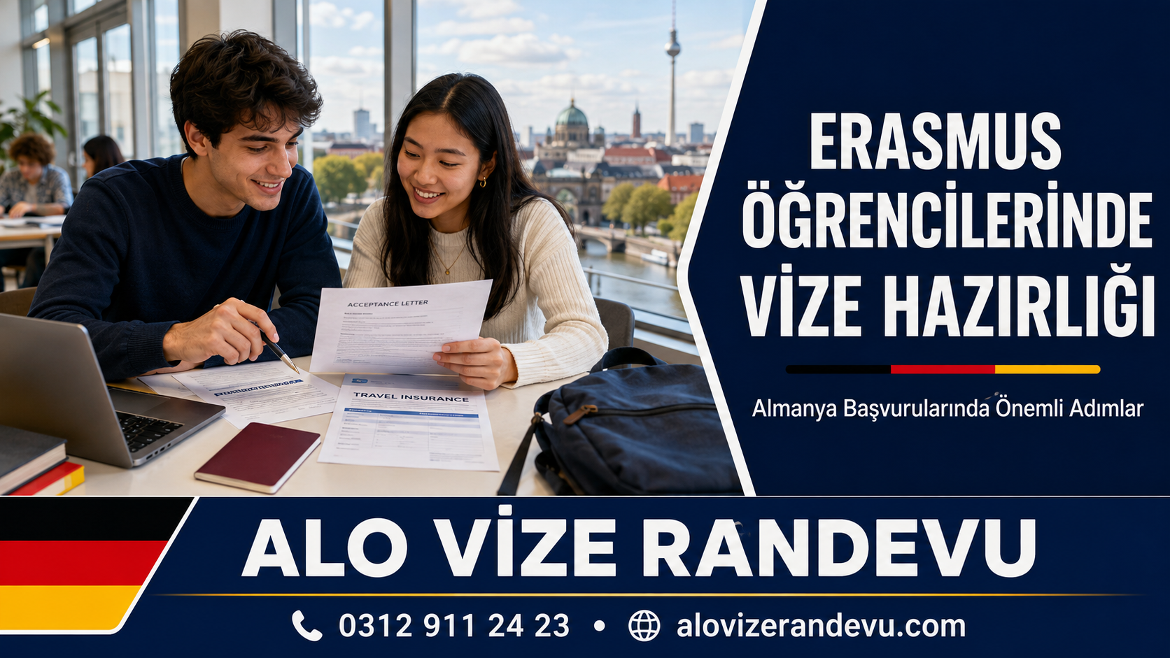 Almanya’ya Gidecek Erasmus Öğrencilerinde Vize Hazırlığı Başladı